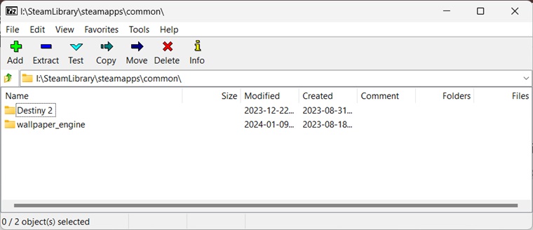 7Zip easy user interface