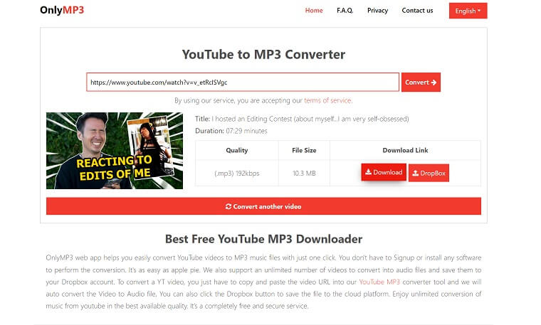 Download MP3 from YouTube