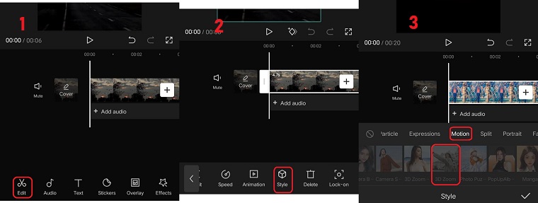 How to Use 3D zoom on Capcut