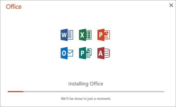 Offline installer is installing Microsoft Office 2016.