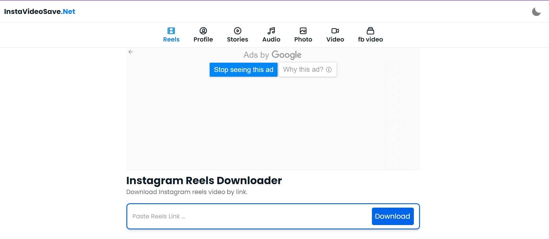 instavideosave.net yet another straightforward and user-friendly Reels downloader website, perfect for swiftly handling Instagram video downloads, especially when it comes to Reels