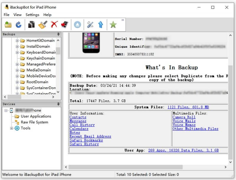 iBackupBot 5.6.2 Crack With License Key 2022